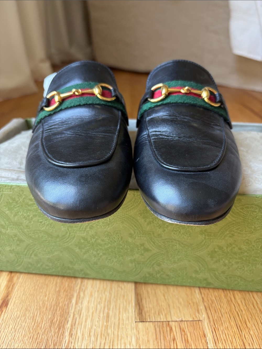 Gucci Princetown Mule Black with Webbing | with Box & Dustbags | 7.5 - Picture 7 of 10